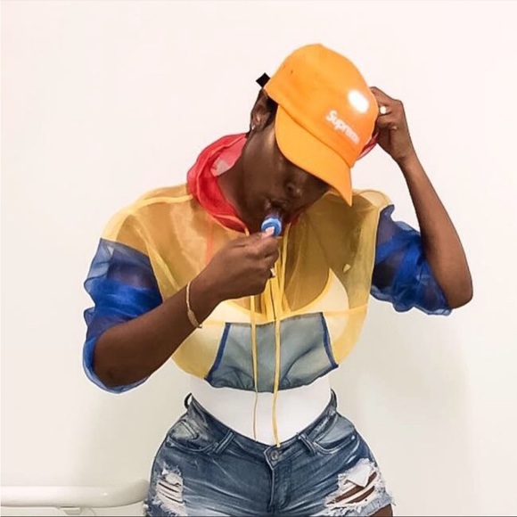 Color Block Sheer Top - Picture 3 of 3